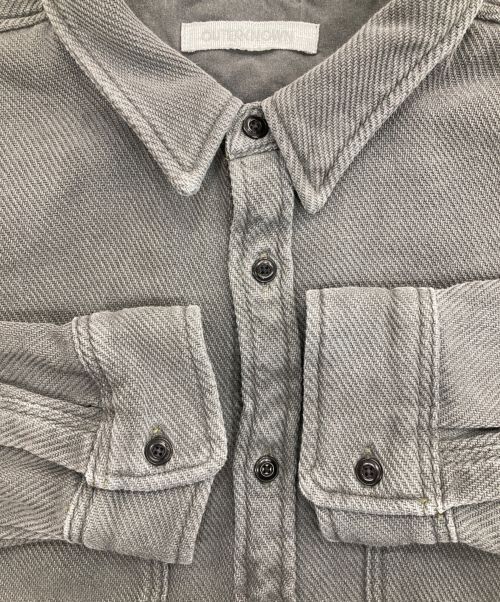 OUTERKNOWN（アウターノーン）OUTERKNOWN (アウターノーン) Chroma Blanket Shirt グレー サイズ:Lの古着・服飾アイテム
