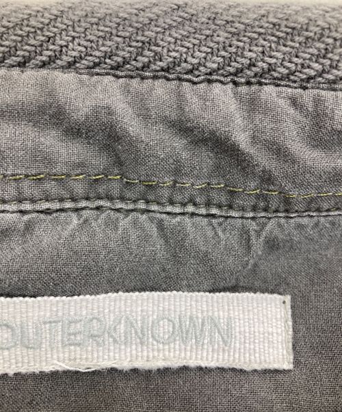 OUTERKNOWN（アウターノーン）OUTERKNOWN (アウターノーン) Chroma Blanket Shirt グレー サイズ:Lの古着・服飾アイテム