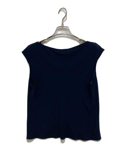 theory（セオリー）theory (セオリー) Powder Crepe SS Cowl Top ネイビー サイズ:S 未使用品の古着・服飾アイテム