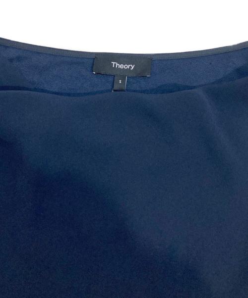 theory（セオリー）theory (セオリー) Powder Crepe SS Cowl Top ネイビー サイズ:S 未使用品の古着・服飾アイテム
