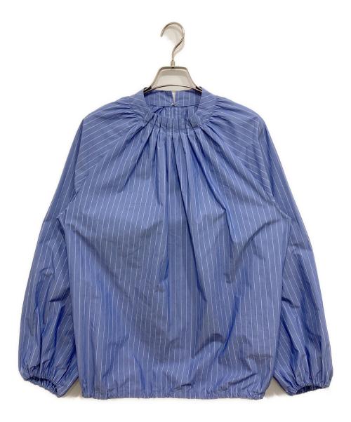 LOUNIE（ルーニー）LOUNIE (ルーニー) ボウタイブラウス ブルー サイズ:M (38)の古着・服飾アイテム