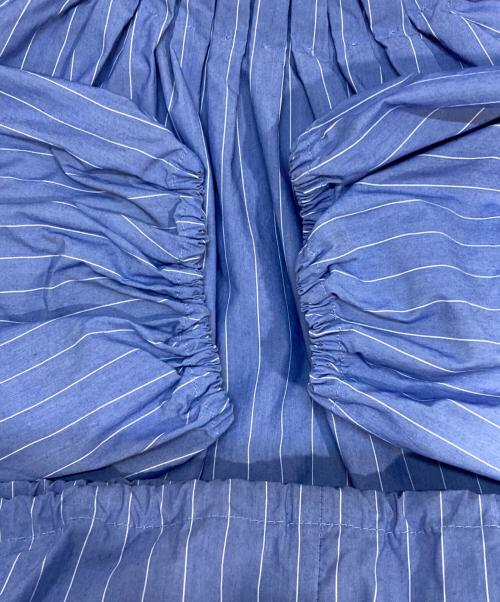 LOUNIE（ルーニー）LOUNIE (ルーニー) ボウタイブラウス ブルー サイズ:M (38)の古着・服飾アイテム