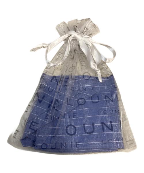 LOUNIE（ルーニー）LOUNIE (ルーニー) ボウタイブラウス ブルー サイズ:M (38)の古着・服飾アイテム