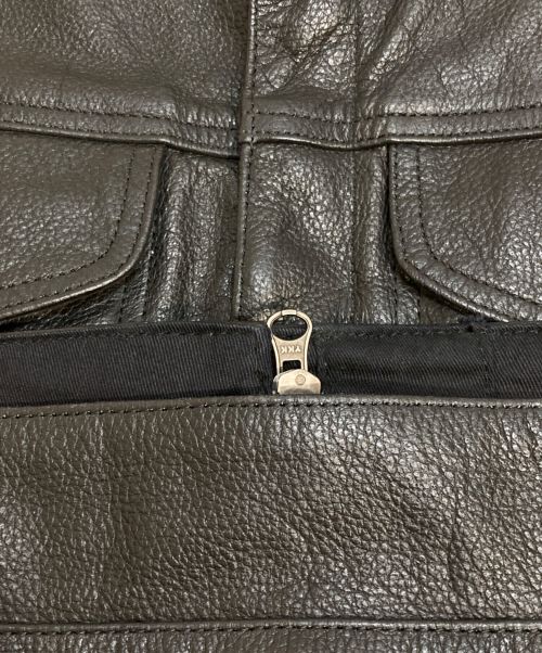 BREDGE（ブレッジ）BREDGE (ブレッジ) レザーベスト ブラック サイズ:XSの古着・服飾アイテム