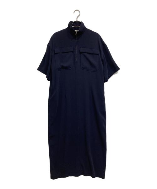 CLANE（クラネ）CLANE (クラネ) HALF ZIP MILITARY ONE PIECE ネイビー サイズ:Sの古着・服飾アイテム