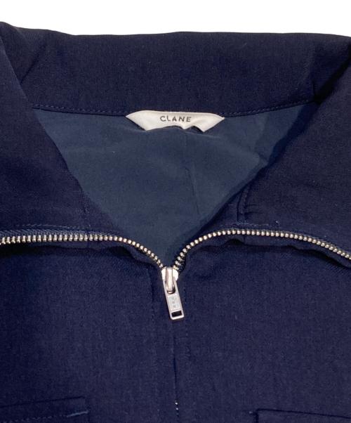 CLANE（クラネ）CLANE (クラネ) HALF ZIP MILITARY ONE PIECE ネイビー サイズ:Sの古着・服飾アイテム