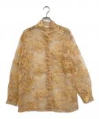 AEWEN MATOPHイウエン マトフ）の古着「オーガンジーエンブロイダリーシャツ」｜イエロー