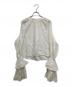 MALION VINTAGEマリオンヴィンテージ）の古着「レースブラウス」｜ホワイト