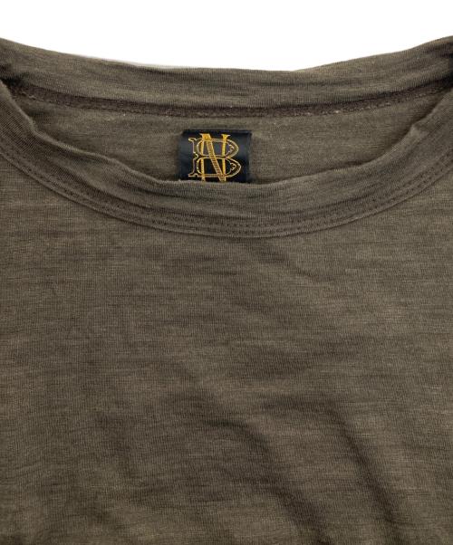 BATONER（バトナ―）BATONER (バトナ―) UNITED ARROWS (ユナイテッドアローズ) ウォッシャブルウールTシャツ カーキ サイズ:2の古着・服飾アイテム