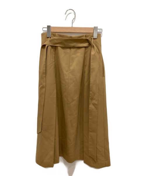 allureville（アルアバイル）allureville (アルアバイル) サイドタックフレアスカート ベージュ サイズ:Mの古着・服飾アイテム