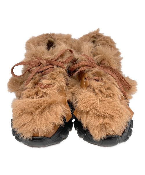 MAISON MAVERICK PRESENTS（メゾンマーベリック プレゼンツ）MAISON MAVERICK PRESENTS (メゾンマーベリック プレゼンツ) チャンキートラックファースニーカー ブラウン サイズ:23.5cmの古着・服飾アイテム