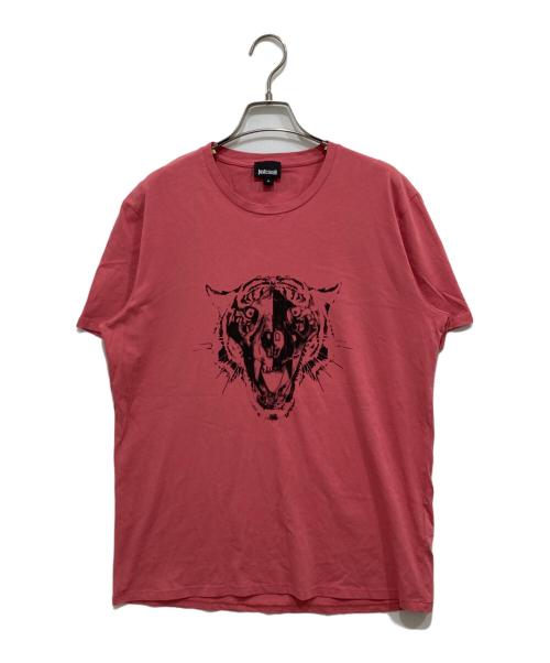 JUST CAVALLI（ジャストカヴァリ）JUST CAVALLI (ジャストカヴァリ) アニマルモチーフカットソー ピンク サイズ:Mの古着・服飾アイテム