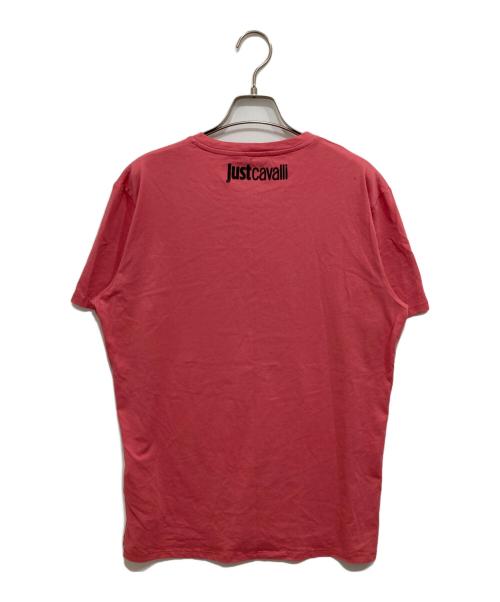 JUST CAVALLI（ジャストカヴァリ）JUST CAVALLI (ジャストカヴァリ) アニマルモチーフカットソー ピンク サイズ:Mの古着・服飾アイテム