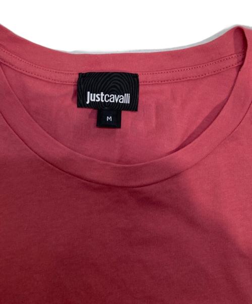 JUST CAVALLI（ジャストカヴァリ）JUST CAVALLI (ジャストカヴァリ) アニマルモチーフカットソー ピンク サイズ:Mの古着・服飾アイテム