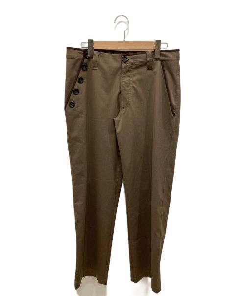 EMPORIO ARMANI（エンポリオ アルマーニ）EMPORIO ARMANI (エンポリオアルマーニ) アシンメトリーパンツ ブラウン サイズ:Lの古着・服飾アイテム