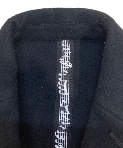 NUMBER (N)INE（ナンバーナイン）NUMBER (N)INE (ナンバーナイン) 音符テープウールジャケット ブラック サイズ:Mの古着・服飾アイテム