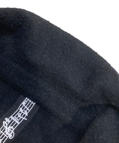 NUMBER (N)INE（ナンバーナイン）NUMBER (N)INE (ナンバーナイン) 音符テープウールジャケット ブラック サイズ:Mの古着・服飾アイテム