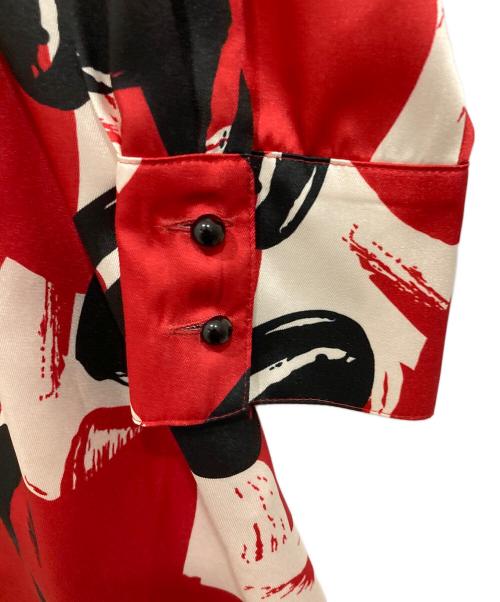 Loulou Willoughby（ルルウィルビー）Loulou Willoughby (ルルウィルビー) ハートプリントワンピース レッド サイズ:Mの古着・服飾アイテム