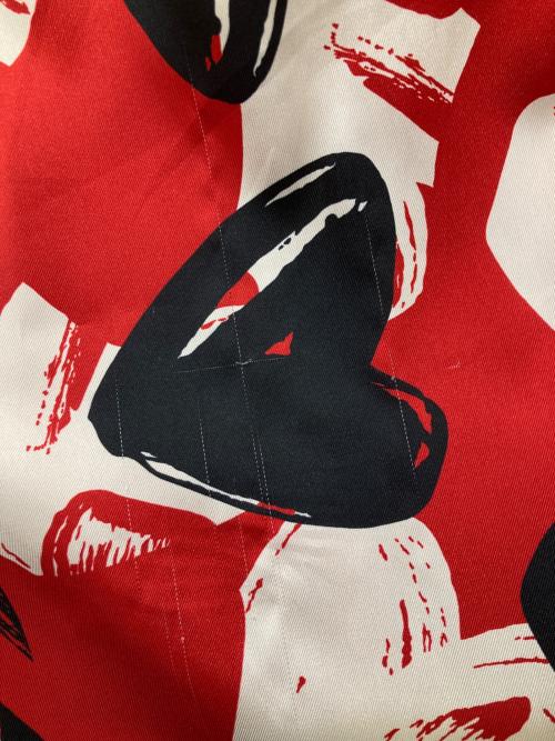 Loulou Willoughby（ルルウィルビー）Loulou Willoughby (ルルウィルビー) ハートプリントワンピース レッド サイズ:Mの古着・服飾アイテム