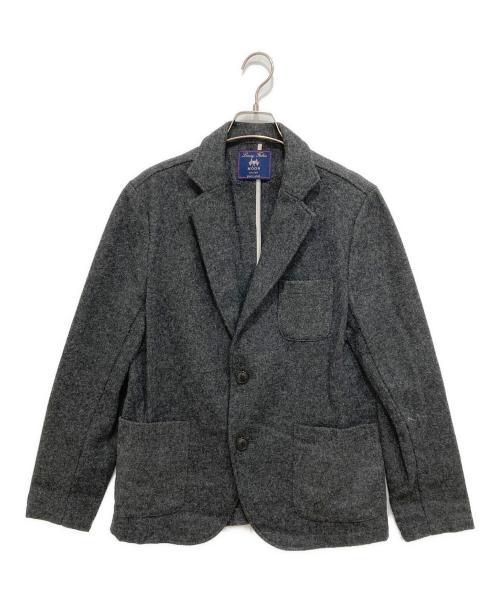 CRICKET（クリケット）CRICKET (クリケット) ウールテーラードジャケット グレー サイズ:Lの古着・服飾アイテム