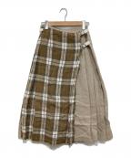 O'NEIL OF DUBLINオニールオブダブリン）の古着「リネンラップスカート」｜ベージュ