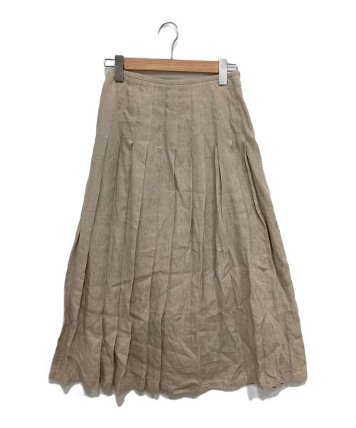 O'NEIL OF DUBLIN（オニールオブダブリン）O'NEIL OF DUBLIN (オニールオブダブリン) リネンラップスカート ベージュ サイズ:Mの古着・服飾アイテム