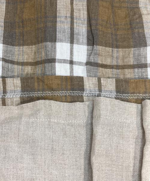 O'NEIL OF DUBLIN（オニールオブダブリン）O'NEIL OF DUBLIN (オニールオブダブリン) リネンラップスカート ベージュ サイズ:Mの古着・服飾アイテム