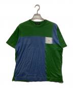 Christian Dior MONSIEURクリスチャンディオールムッシュ）の古着「ロゴカットソー」｜グリーン×ブルー