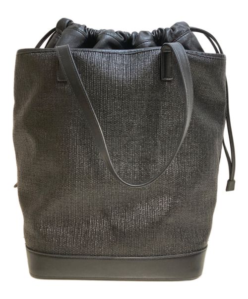 Saint Laurent Paris（サンローランパリ）Saint Laurent Paris (サンローランパリ) 巾着トートバッグ ブラックの古着・服飾アイテム