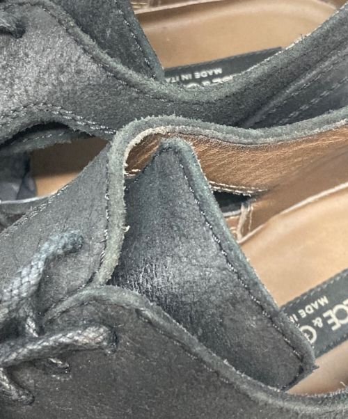 DOLCE & GABBANA（ドルチェ＆ガッバーナ）DOLCE & GABBANA (ドルチェ＆ガッバーナ) DERBY CROSTA RETRO STONE WASH ブラック サイズ:UK 7 1/2の古着・服飾アイテム