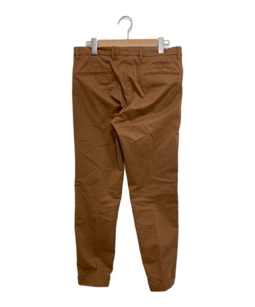 BRIGLIA 1949（ブリリア 1949）BRIGLIA 1949 (ブリリア 1949) タックテーパードパンツ ブラウン サイズ:Lの古着・服飾アイテム