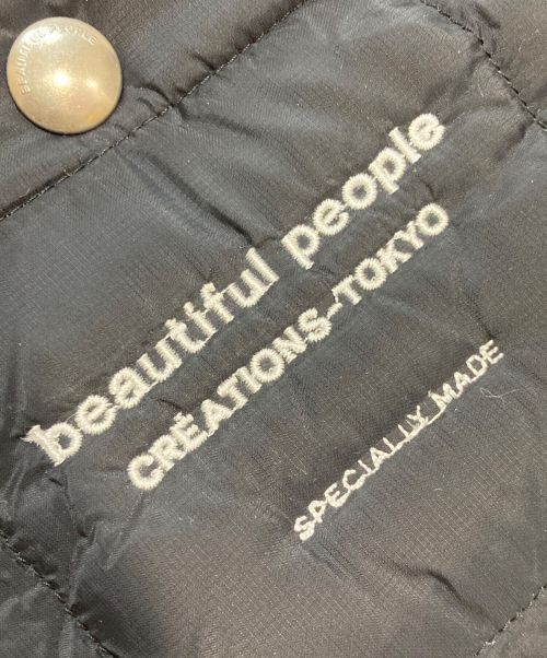 beautiful people（ビューティフルピープル）beautiful people (ビューティフルピープル) TAION (タイオン) パデッドミニショルダーバッグ ブラックの古着・服飾アイテム