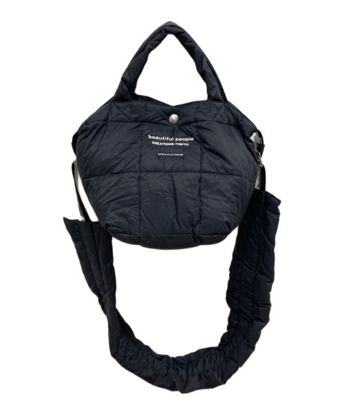 beautiful people（ビューティフルピープル）beautiful people (ビューティフルピープル) TAION (タイオン) パデッドミニショルダーバッグ ブラックの古着・服飾アイテム