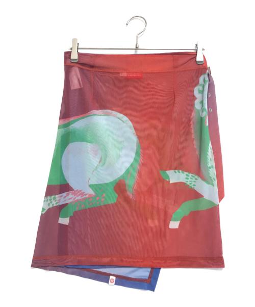 CHARLES JEFFREY LOVERBOY（チャールズ ジェフリー ラバーボーイ）CHARLES JEFFREY LOVERBOY (チャールズ ジェフリー ラバーボーイ) デザインラップスカート マルチカラー サイズ:Sの古着・服飾アイテム