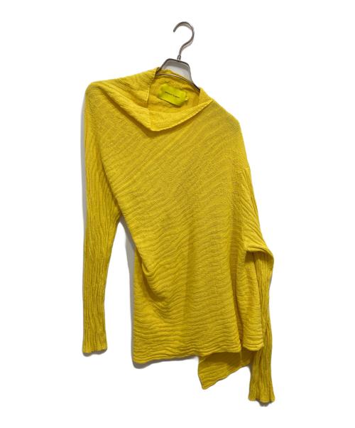 MARQUES ALMEIDA（マルケス アルメイダ）MARQUES ALMEIDA (マルケス アルメイダ) アシンメトリーセーター イエロー サイズ:Sの古着・服飾アイテム