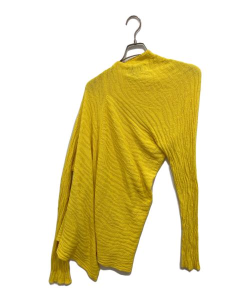 MARQUES ALMEIDA（マルケス アルメイダ）MARQUES ALMEIDA (マルケス アルメイダ) アシンメトリーセーター イエロー サイズ:Sの古着・服飾アイテム
