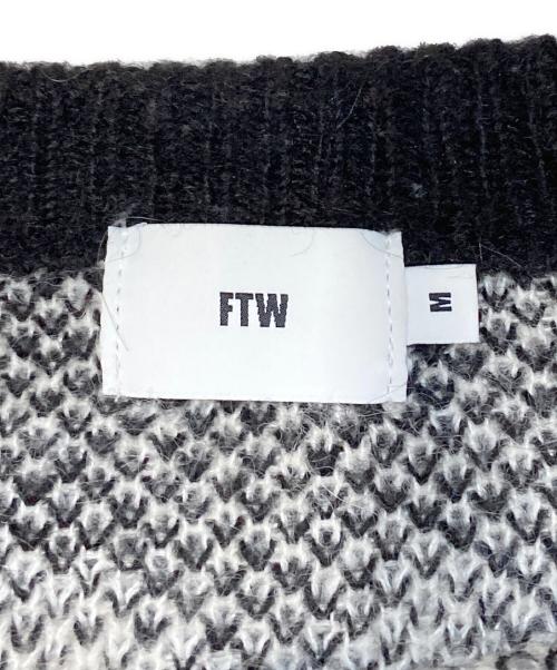 FTW（エフティーダブリュー）FTW (エフティーダブリュー) MOHAIR KNIT SWEATER ブラック サイズ:Mの古着・服飾アイテム
