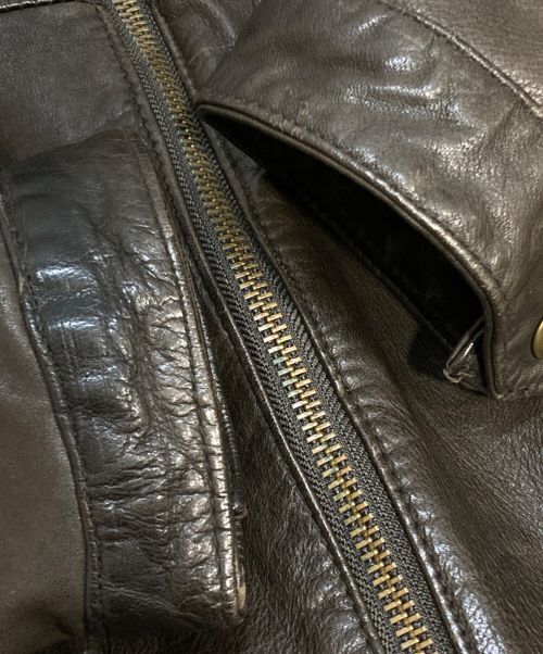 Golden Bear（ゴールデンベア）Golden Bear (ゴールデンベア) レザージャケット ブラウン サイズ:Mの古着・服飾アイテム