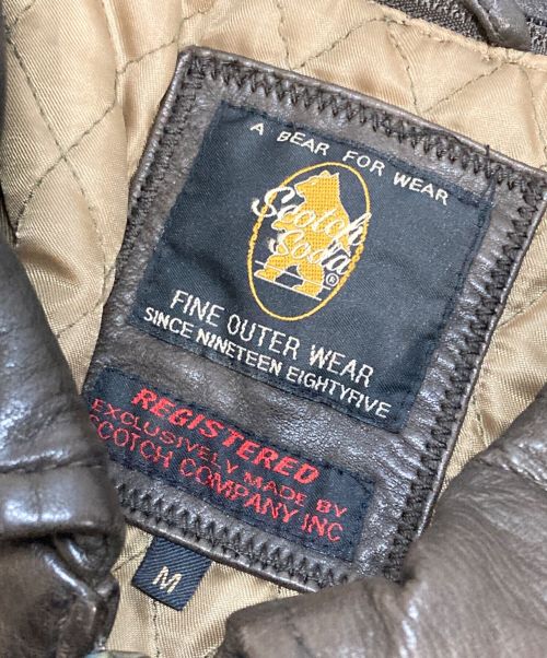 Golden Bear（ゴールデンベア）Golden Bear (ゴールデンベア) レザージャケット ブラウン サイズ:Mの古着・服飾アイテム