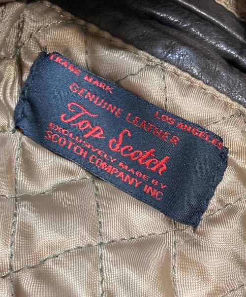 Golden Bear（ゴールデンベア）Golden Bear (ゴールデンベア) レザージャケット ブラウン サイズ:Mの古着・服飾アイテム