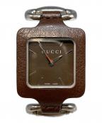 GUCCIグッチ）の古着「ホースビットデザインリストウォッチ」｜ブラウン