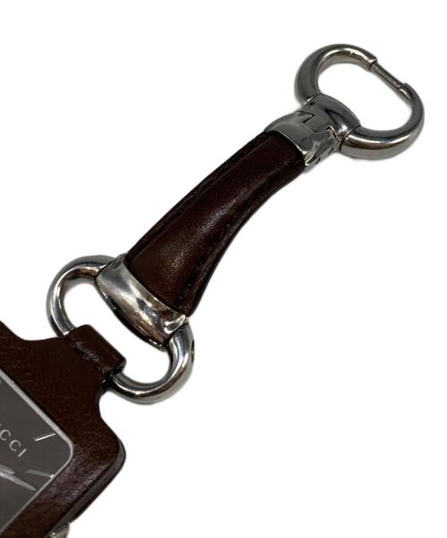 GUCCI（グッチ）GUCCI (グッチ) ホースビットデザインリストウォッチ ブラウンの古着・服飾アイテム