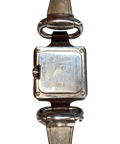 GUCCI（グッチ）GUCCI (グッチ) ホースビットデザインリストウォッチ ブラウンの古着・服飾アイテム