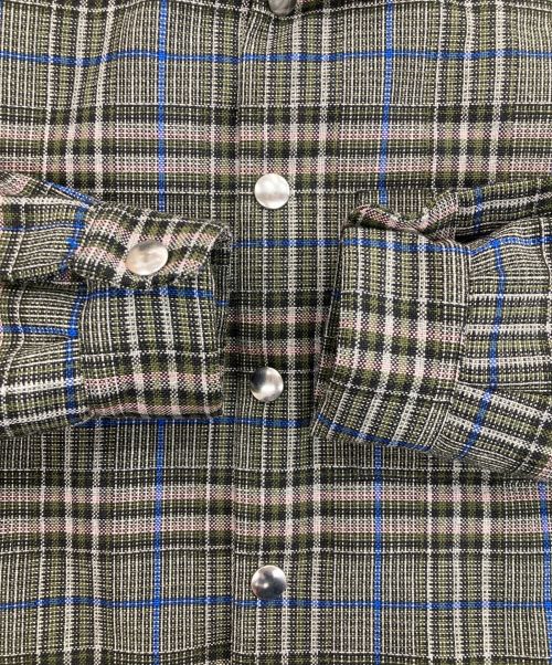 MSGM（エムエスジーエム）MSGM (エムエスジーエム) 中綿シャツジャケット グリーン サイズ:44の古着・服飾アイテム