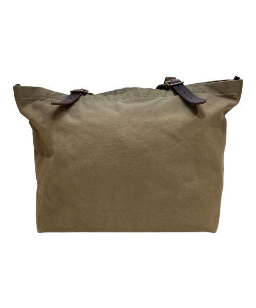 SLOW（スロウ）SLOW (スロウ) キャンパストートレザーバッグ オリーブの古着・服飾アイテム