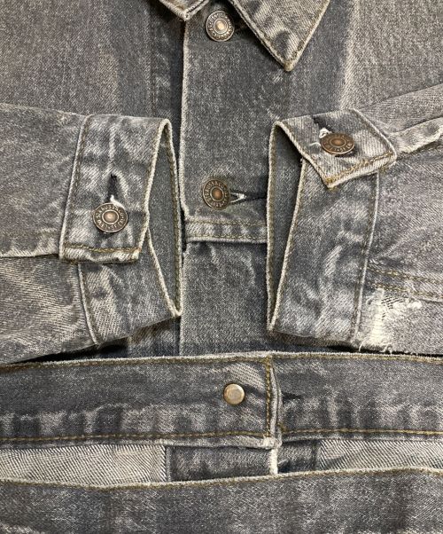 LEVI'S（リーバイス）LEVI'S (リーバイス) 先染めブラックデニムジャケット ブラック サイズ:Lの古着・服飾アイテム
