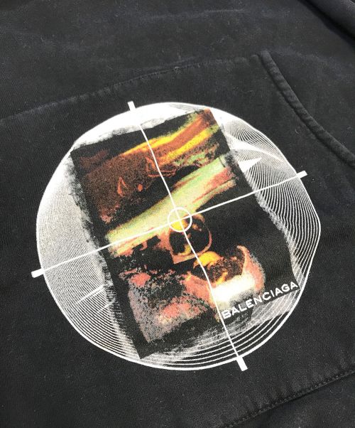 BALENCIAGA（バレンシアガ）BALENCIAGA (バレンシアガ) プルオーバーパーカー ブラック サイズ:XLの古着・服飾アイテム
