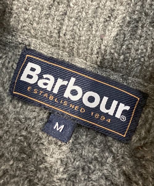 Barbour（バブアー）Barbour (バブアー) スタンドカラーカーディガン グレー サイズ:Mの古着・服飾アイテム