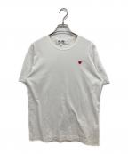 PLAY COMME des GARCONSプレイコムデギャルソン）の古着「RED HEART Tシャツ」｜ホワイト