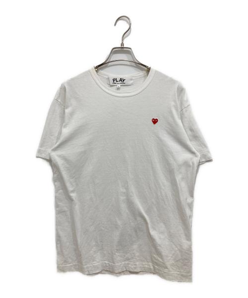 PLAY COMME des GARCONS（プレイコムデギャルソン）PLAY COMME des GARCONS (プレイ コムデギャルソン) RED HEART Tシャツ ホワイト サイズ:Lの古着・服飾アイテム